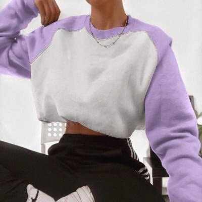 China Breathable Wholesale Hoodies For Women Crop Top Long Sleeve Short Tops Casual Hoodie for sale