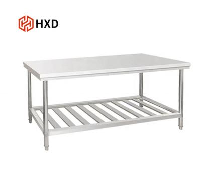 China energy & Pulling Out Kitchen Stainless Steel Top Shelf Commercial Three Tier Working Table Round Legs Customized for sale