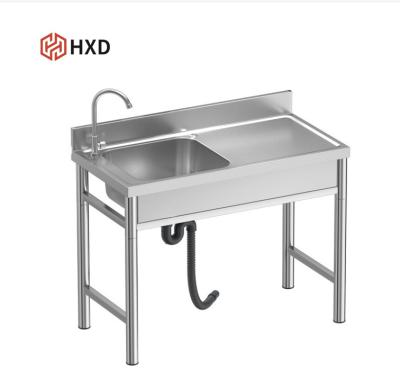 China energy & Manufacture 201 304 Extraction Platform Wash Basin Sink Floor Rack With Bracket Hotel Kitchen Home for sale