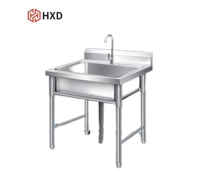 China energy & Chinese Vegetable Manufacturing Stainless Steel Wash Sink Work Table Mining Commercial Restaurant for sale