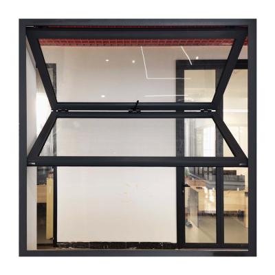 China Magnetic Screen Vertical Glazed Aluminum Fold Up High Efficiency Double Vertical Bifold Window Glass Folding Windows for sale