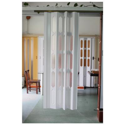 China Folding Screen PVC Sliding Folding Doors For Bathrooms And Kitchen for sale