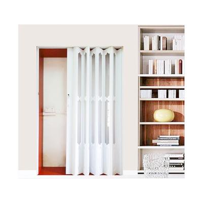 China Sound Insulation Factory Accordion Sliding Doors Cheap Clear Plastic Commercial Transparent Folding Door Price for sale