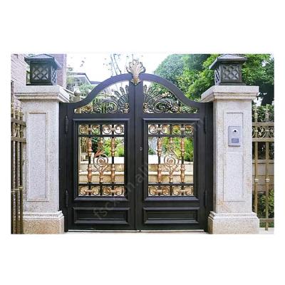 China The luxury appearance main entrance the cast aluminum craft door design house outside door house for sale