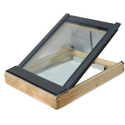 China Folding Screen China Made Solid Pine Wood Vented Skylight With Big Price Basement Window for sale