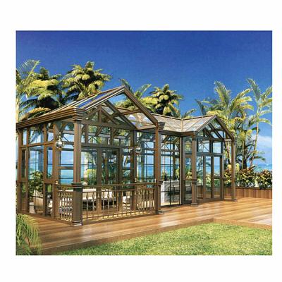 China New Design Modern Aluminum Profile Daylight Garden Glass Homes Sunroom for sale