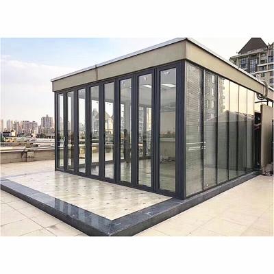 China Modern Sun House Aluminum Profile Greenhouse Glass Double Sunroom for sale