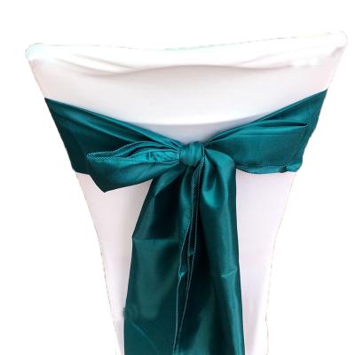 China Durable Wedding Decoration Satin Chair Sashes Bow For Chair for sale