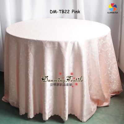 China Decoration fancy polyester round tablecloth and table cover to wedding decor for sale