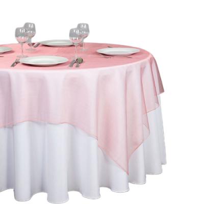 China Organza Covered Disposable Table for Banquet for sale