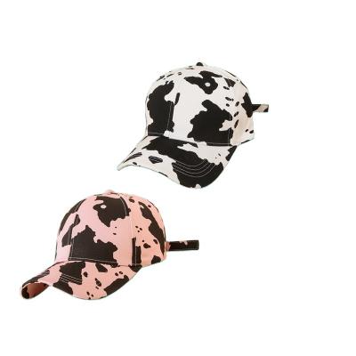 China JOINT Custom Cow Tag Printing Baseball Cap Hot Sale Women Hats for sale