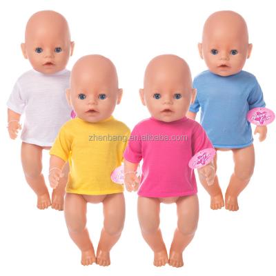 China Cartoon Toy Doll Clothing T-shirt + Underwear American Girl Doll Set 18 Inch American Girl Family Toy for sale