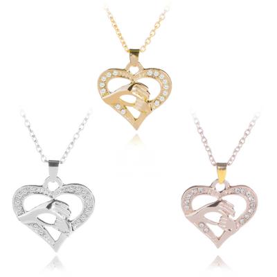 China MIA 2021 Valentine's Day Fashion Heart Gift Love Necklace Clavicle Pendant Chain for sale