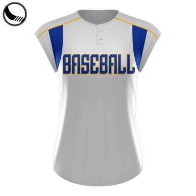 China Wholesale Custom Antibacterial V Neck Blank Baseball Tank Tops for sale