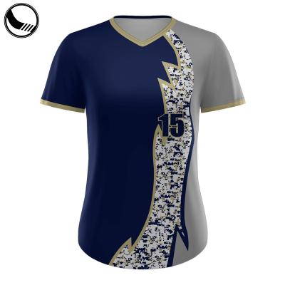 China Camouflage Baseball Jerseys Antibacterial Custom Plain Blank Uniforms for sale