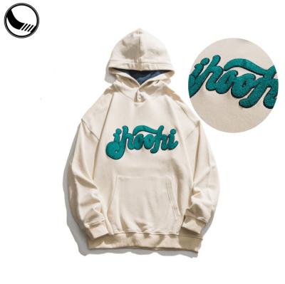 China Custom OEM Wholesale Anti-Wrinkle High Quality Plus Size Men's Embroidery Blank Logo Tackle Twill Hoodie Sweatshirts Letters Heavyweight for sale