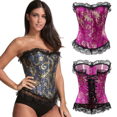 China Breathable Vedo palace of corsets beauty lace meter lace tipping corsets puff out shapwear in garment for party for sale