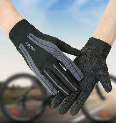 China Sports Workout Vedo Outdoor Sport Full Finger Cycling Gloves Anti-skid Cushioning Riding Cycling Gloves for sale