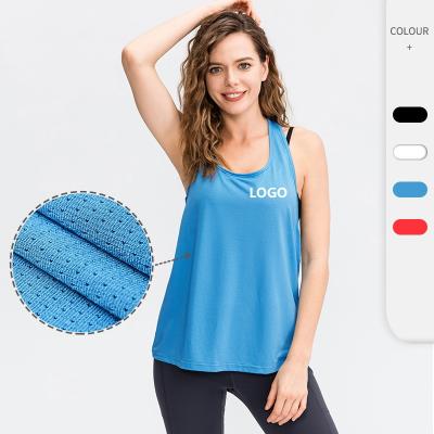 China Vedo Breathable Custom Logo Polyester Sportswear Activewear Workout Dropshipping Vest Yoga Tops GYM Tank Tops For Women for sale