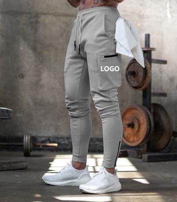 China Wholesale Custom Viable Fitness Workout Custom Logo 80% Cotton Pocket Mens Jogger Jogger Jogging GYM Multi Pants for sale