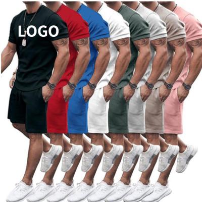 China Vedo Breathable Shirt And Shorts Set Custom Logo 5XL Jogger Fitness Plus T-shirt Men Short Sleeve Biker Summer Shorts Two Piece Set for sale