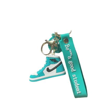 China Shoe form pvc key chain basketball shoes cartoon ornaments creative key chain wholesale aj small pendant pendant cute car satchel for sale