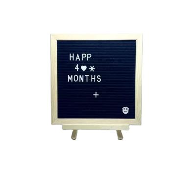 China White Plastic Europe Wooden Message Board Sign Letters Numbers Symbols Felt Letter Board for sale