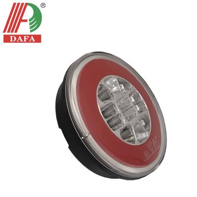 China 12-24V Stop Position/Direction/EURO Indicator STYLE E4-APPROVAL GLO-TRAC HIGH QUALITY LED ROUND TRAILER TAIL LIGHT for sale