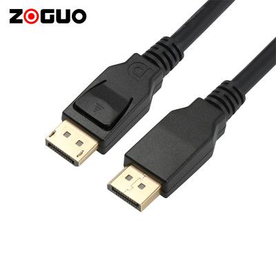 China Monitor Factory Sale 32.4Gbps 7680X4320 @60Hz Resolution 24K Gold Plated 8K To Display Port Cable 1.4 Displayport Cable 1.4V DP To DP Cable for sale