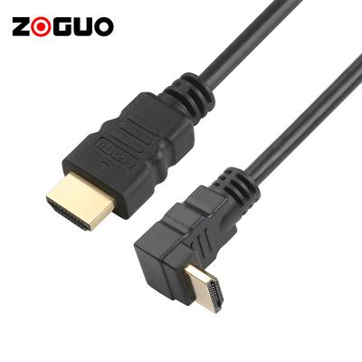 China COMPUTER Right Angle Cable 90 Degree HDMI 2M Male To HDMI Male Super High Resolution Cable With Low Price for sale