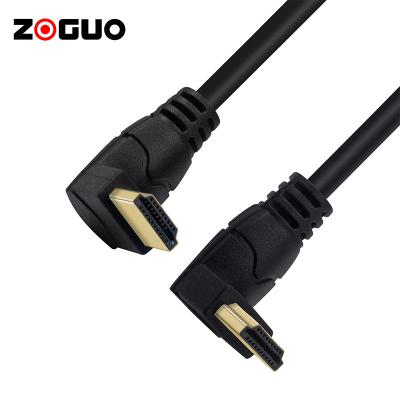 China High End COMPUTER 4K HD 90 Degree HDMI 2.0 Video Premium Cable With True HD ARC Ethernet For Home Theater for sale