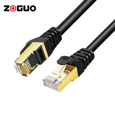 China Bandwidth Up To 600MHz Speed ​​Up Patch Cable Wholesale Cat7 RJ45 Thin Copper 10Gbps Network Cat7 Ribbon Cable 26AWG for sale