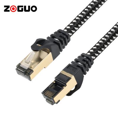 China Bandwidth up to Zoguo Brand Latest High Quality 2000MHz PVC Material Jacket Cat8 Multifunctional Network Cable for sale