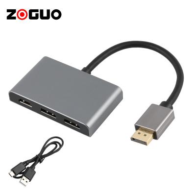 China Aluminum Shell Gray HDMI DP Cable DP Adapter for PC and Laptop Desktop for sale