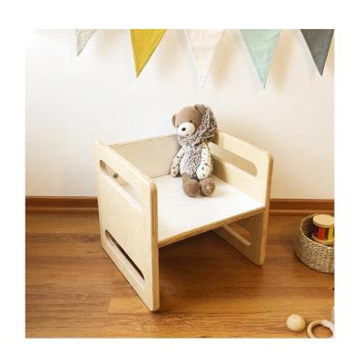 China Wooden Montessori Bench Toddler Stools Kids Chairs Multifunctional Solid Wood Children's Furniture Small for sale