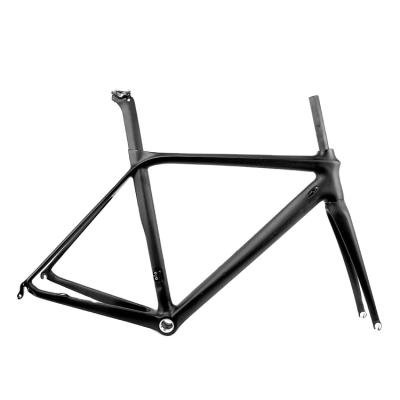 China Road Goes Bicycle LightCarbon Road Bike Carbon Frameset China Carbon Fiber Road Bike Frameset OEM LCR002-V for sale