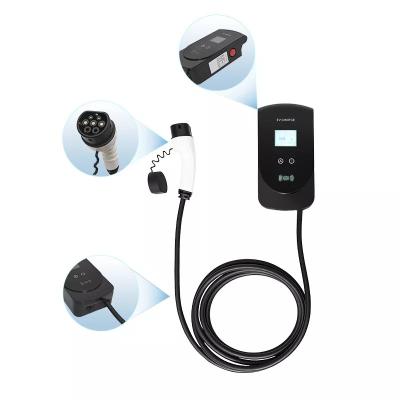 China Smart simple style Type 2 22kw Electric Vehicle Charging Wallbox Electric Car Station portable electric car charger 220v ev charger for sale