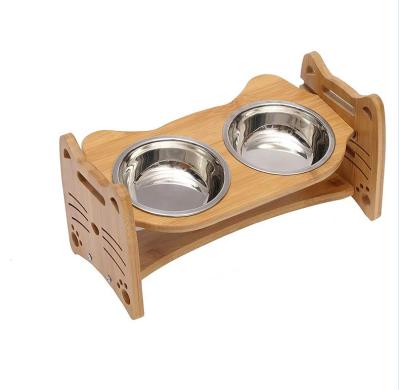 China Pet Bowl Non-automatic Liftable Neck Pet Bowl Stainless Steel Design Fashion Friendly Bowl for sale