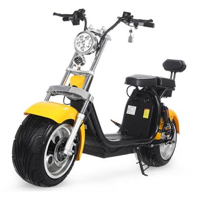 China Factory price EEC/COC/CE 2000w motor citycoco 2 pcs 60V 12Ah lithium battery big wheel unisex citycoco electric scooter with 2 seats for sale