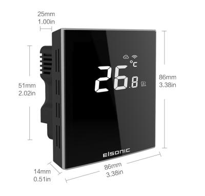 China Electric Radiator Touch Screen Thermostat/Electric Heating/Floor Heating System 16A RS485 Modbus Boiler WiFi Smart Thermostat for sale