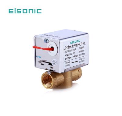 China General Electric Water Cooler FCU HVAC Zone DN20 Two Way Motorized Valve for sale