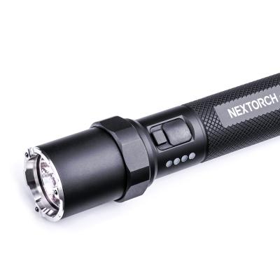 China 1300 Lumens Tactical Flashlight With Strobe NEXTORCH P8 USB Rechargeable Security Police Tatical Tactical Led Torch Light for sale