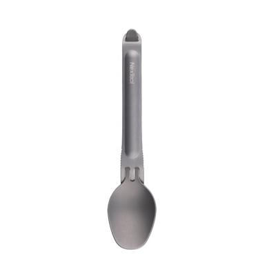 China Viable Titanium Camping Cutlery Set Outdoor Spoon Fork In Set Nextool KT5525 Titanium Cutlery Set for sale