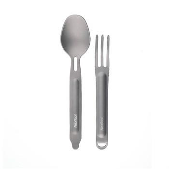 China Nextool KT5525 Sustainable Compact Size Titanium Spoon And Lightweight Portable Fork Cutlery Ideal Gift for sale