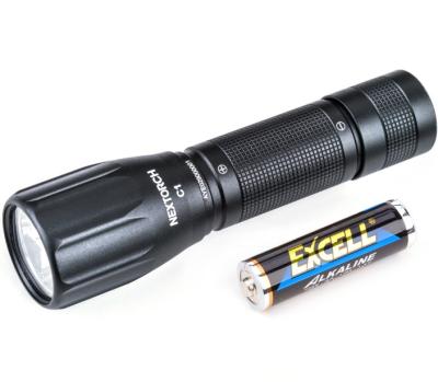 China EDC NEXTORCH C1 AA Handheld Aluminum Flashlight 140 Lumen EDC Torch Light LED Flashlight for sale