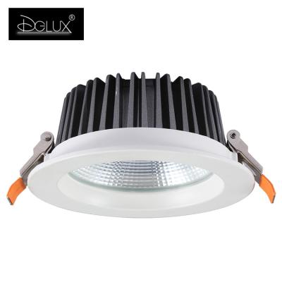 China Aluminum Body Aluminum COB/Anti Glare Anti-Glare Home Store/Good Heat Dissipation DGLUX Frame 10w 15w 20w 30w 40w Led Downlight for sale