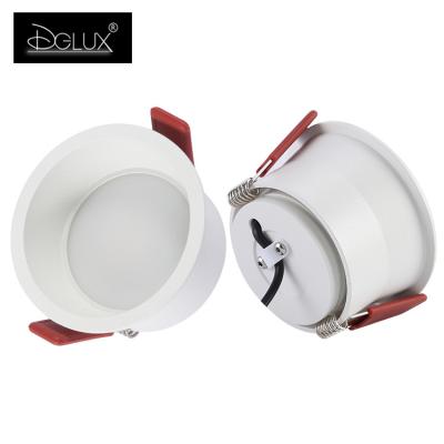 China Aluminum Body / Aluminum SMD 5 Anti-Glare Energy Saving Home Hotel Room / Mini Housing DGLUX Low Power 7 12 20 Watt Ceiling LED Downlight for sale