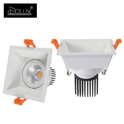 China High Anti-Glare Aluminum / Die Cast / Easy For Installation DGLUX Good Quality Die Casting Aluminum Housing Recessed Mounted Led Spotlight For House for sale