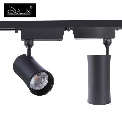 China Modern anti-glare track mounted hot sale aluminum body DGLUX adjustable for retail stores 15w 25w 35w led track light for sale