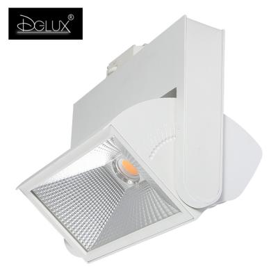 China Competitive Price Aluminum Nordic COB Body DGLUX Home Decoration 45w Led Spot Light Track System for sale